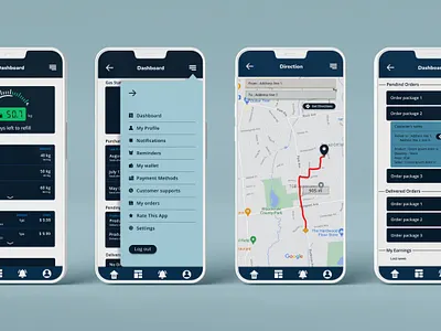 GAS purchasing App UI Design app design ui
