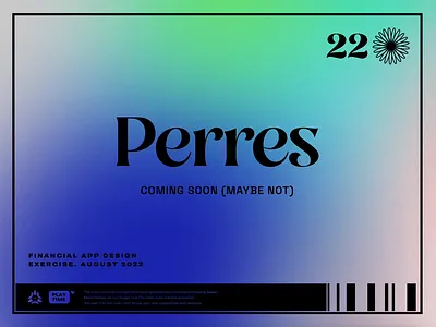 Perres financial app animation app design branding figma financial gradient graphic design mobile app motion graphics