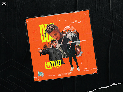 '' HOOD MELODY '' DDG COVER DESIGN album art album cover cover design coverart design graphic design illustration mixtape cover photoshop samiidesigns