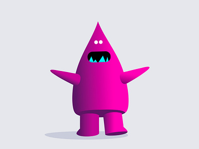 O M GEDDON behemoth cartoon character design giant heavy illustration mascot monster robot teeth