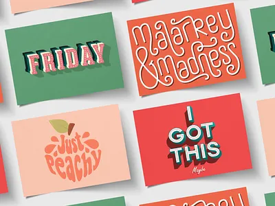 Lettering Posters graphic design lettering lettering poster poster design typographic poster typography