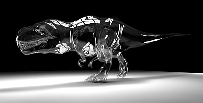 Glass T-rex Model Wallpaper 3d animation branding design graphic design illustration logo motion graphics ui vector