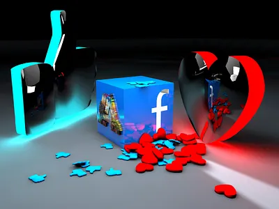 Facebook Like & Love Symbols in 3d 3d animation branding design graphic design illustration logo motion graphics ui vector