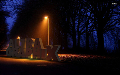 Street Night 3d Text (Altragraphix) 3d animation branding design graphic design illustration logo motion graphics ui vector