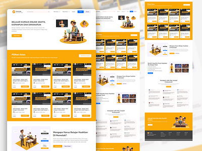 Nemolab Course - My Big Project UI/UX Design desktop e course e learnings education explore online course trend ui ux web design