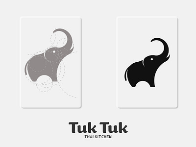 Logo Design For Thai Restaurant Based in Switzerland animal logo brand identity design branding cute logo elephant logo goldenratio graphic design logo logo design logo grids logodesign logoidea logoinspiration logomark perfect logo restaurant logo symbol thai logo tuk tuk logo ui design