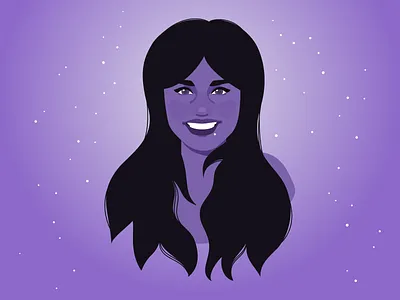 Heavenly angel beautiful flower girl happy heaven love mother portrait pretty purple rose smile stars