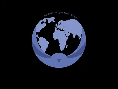 Godwit logo branding design flat logo