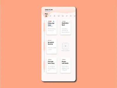 daily planner flat illustration ui ux vector