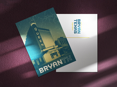 Destination Bryan Collateral branding color logo print type typography vintage