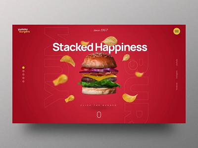 Fast Food Burger Restaurant Slider For WordPress animation banner burger fast food graphic design hero image interactions marketing motion graphics restaurant slider slider revolution template transitions ui uiux wordpress slider