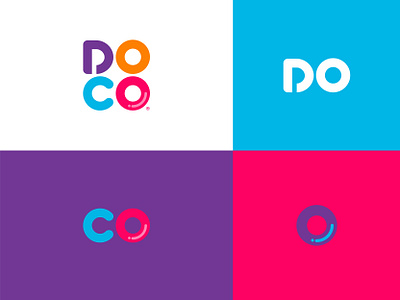 DOCO bean brand identity branding coffee coffee capsules coffee shop colorful design doco doughnuts icon letter d letter mark logo logo design modern simple typography ui word mark