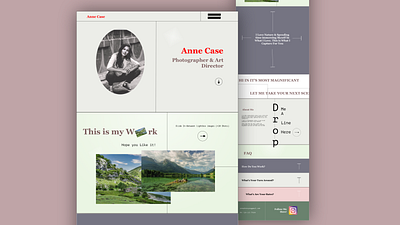 Anne Case Portfolio design graphic design ui ux web design