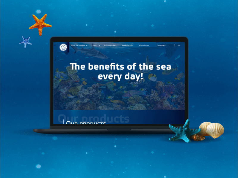 Corporate website — Vodnyi Mir animation ui ux wordpress