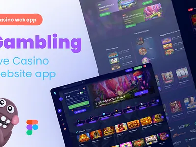 🏆 Live Casino Webapp 🔥 adobexd card casino components dashboard figma gambling game inspiration kit landing live livecasino mockup promotion prototype ui uiux ux webbapp