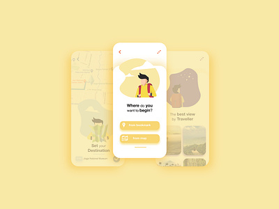 UI Design for Travelling design graphic design illustration ui ux vector