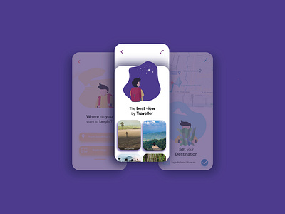 UI Design for Travelling design graphic design illustration ui ux vector