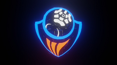 Rocket League Championship Series Logo 3d graphic design logo