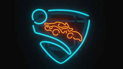 Rocket League Logo 3d graphic design logo