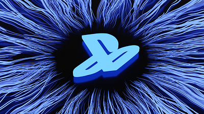 PS4 Logo 3d graphic design logo