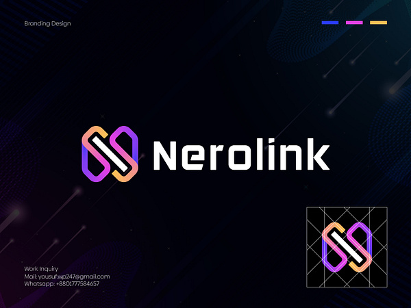 Nerolink Logo Design | N+Link Logo Concept by Sumon Yousuf for Wonlift ...