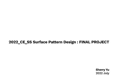 Surface Pattern Design : Final Project design illustration pattern design