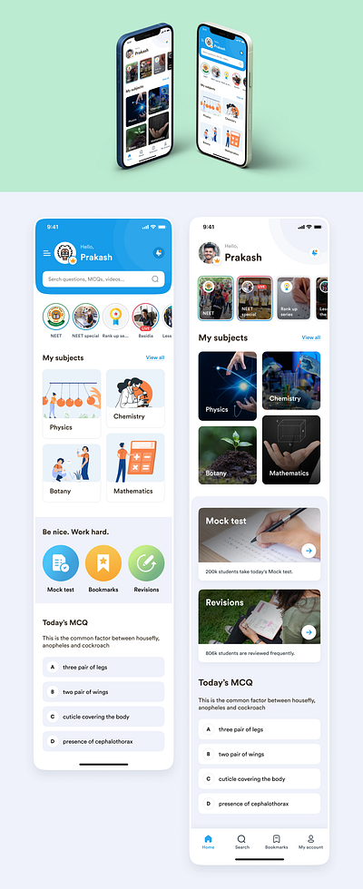 Basidia Learning App Redesign branding education elearning minimal app design mockups ui uiux web app design