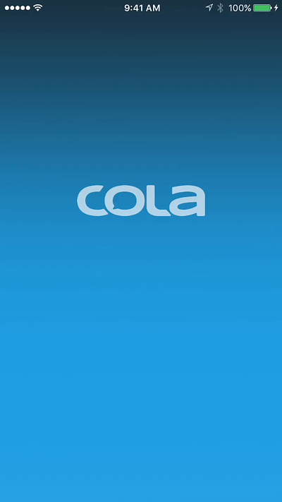 Cola Messenger app branding graphic design ui ux