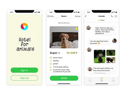 Mobile app Hotel for animals desidn mobile app hotel hotel for animals mobile app mobile app hotel for animals ui design ui ux design