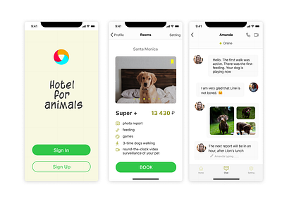 Mobile app Hotel for animals desidn mobile app hotel hotel for animals mobile app mobile app hotel for animals ui design ui ux design