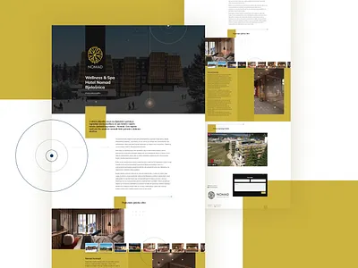 Wellness & Spa Hotel Nomad Bjelašnica accomodation adobe xd architecture hotel interior real estate ui website wordpress
