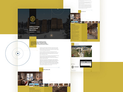 Wellness & Spa Hotel Nomad Bjelašnica accomodation adobe xd architecture hotel interior real estate ui website wordpress