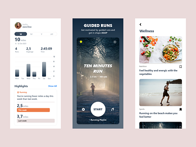 Running Application design mobile mobile app ui