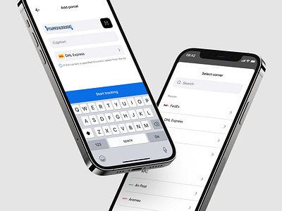 Add parcel app clean concept delivery design interaction interface ios minimal mobile parcel simple ui uiux ux