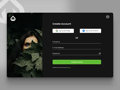 Create account account concept create create account proposal ui ui design