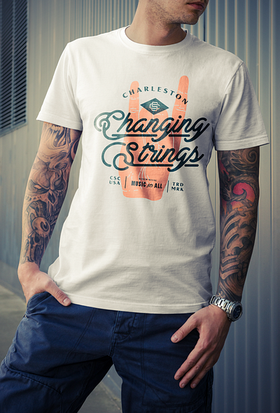 Charity T-Shirt apparel branding charity design illustration retro shirt silkscreen typography