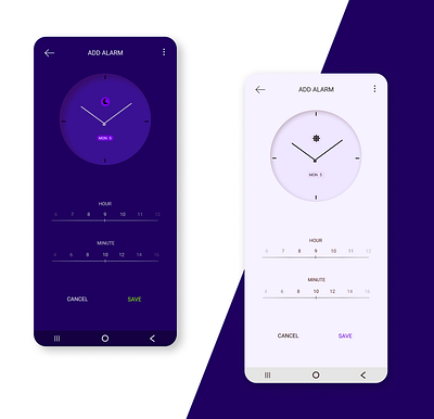 Alarm UI design graphic design ui vector