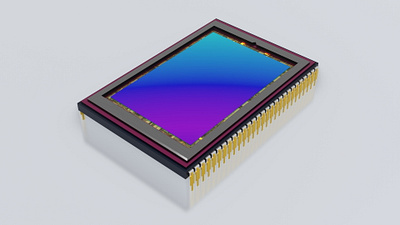 Digital camera sensor, 3D model body professional