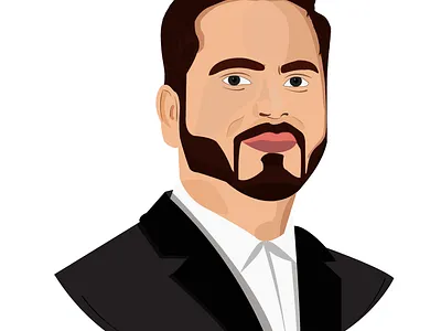 Portrait adobe art design draw fashion graphic design illustration men portrait vector