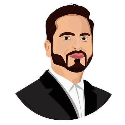 Portrait adobe art design draw fashion graphic design illustration men portrait vector