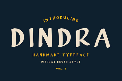 FREE FONT - DINDRA REGULAR brushfont freefont handmade font lettering new script typeface typography