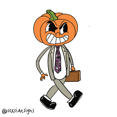 Dwight-o-Lantern graphic design illustration illustrator procreate