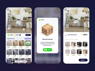 Decoration Apps Screens #2 app ui branding design flat ui design graphic design illustration logo sample app ui ui ui design vector