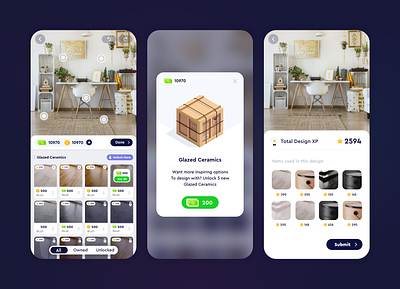 Decoration Apps Screens #2 app ui branding design flat ui design graphic design illustration logo sample app ui ui ui design vector