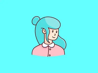 girl illustration part 2 adobeillustator design flat flat illustration flatdesign graphic graphicdesigner illustration logo ui