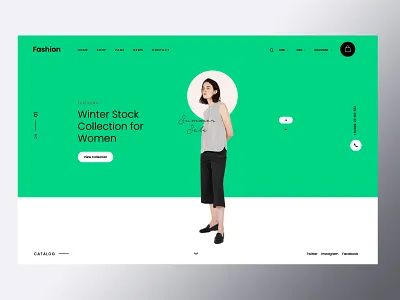 winter collection ux design amptus branding design homepage illustration responsive strap ui ux