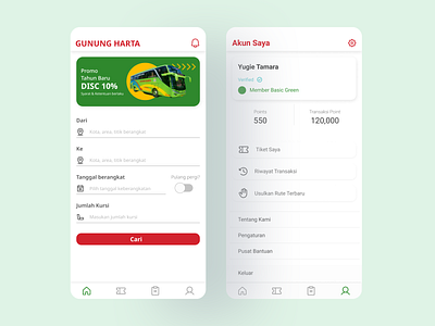 Re-Design Aplikasi Gunung Harta ui uidesign uiuxdesign uxdesign