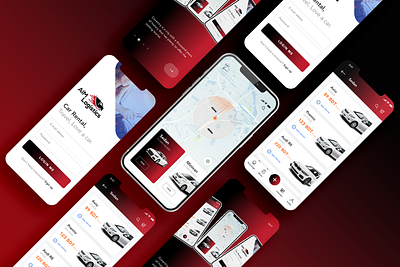 Aim Logistics- Car Rental Ui Design car rental car rental ui clean dashboard design mobile app user interface website