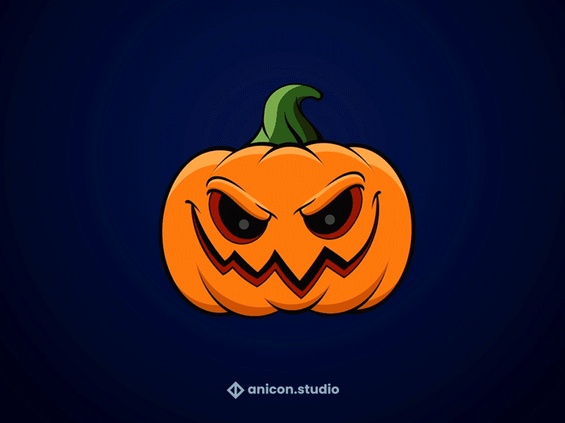 | Don't be afraid, come closer! | anicon animated logo decoration gif graphic design halloween icon illustration json lottie motion graphics pumpkin scary ui