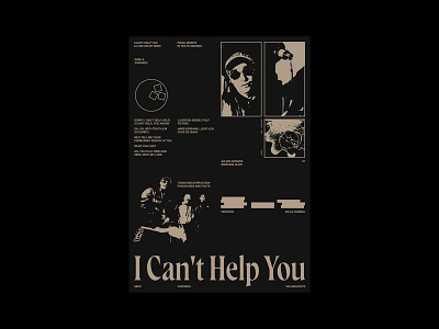 (02) I CAN'T HELP YOU & LOVE ON MY MIND design editorial graphic design layout poster poster collection print